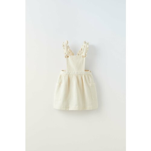 Юбка Zara, хлопок, размер 18-24 месяцев (92 cm), бежевый