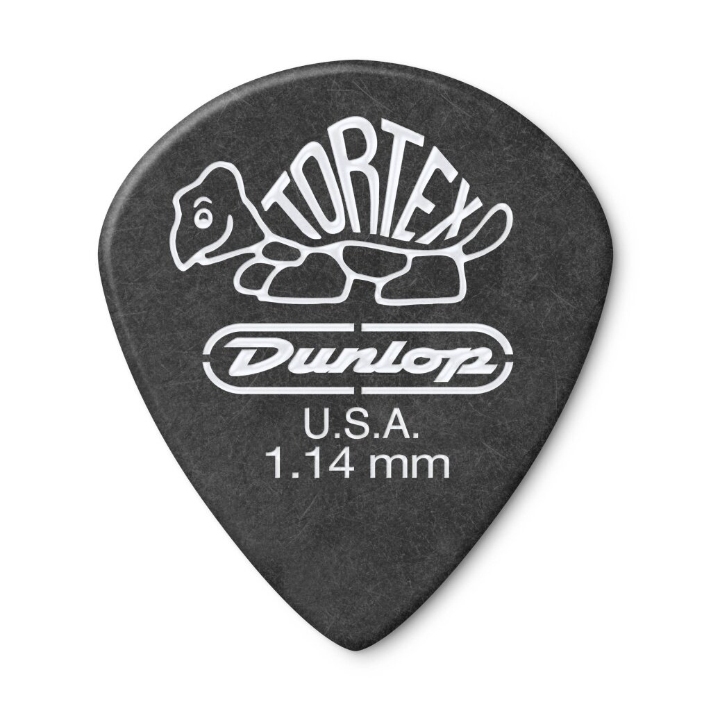482P1.14 Tortex Pitch Black Jazz III Медиаторы 12шт, толщина 1,14мм, Dunlop