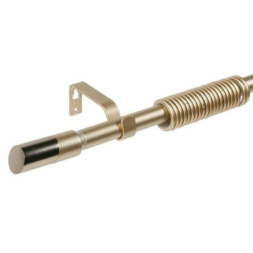 Карниз однорядный раздвижной Цилиндр, 160-300 см, цвет стальной матовый