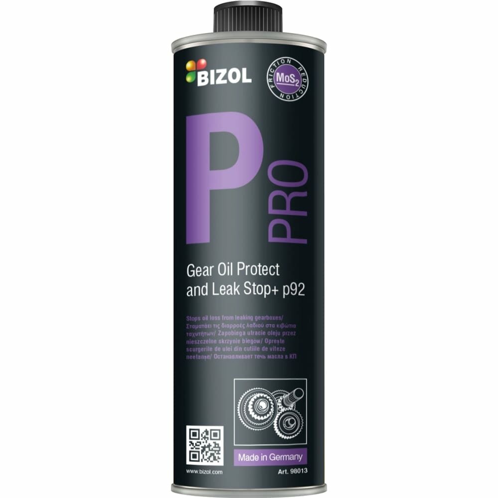 Профессиональная присадка стоп-течь для трансмиссионного масла Bizol Pro Gear Oil Protect and Leak Stop+ p92