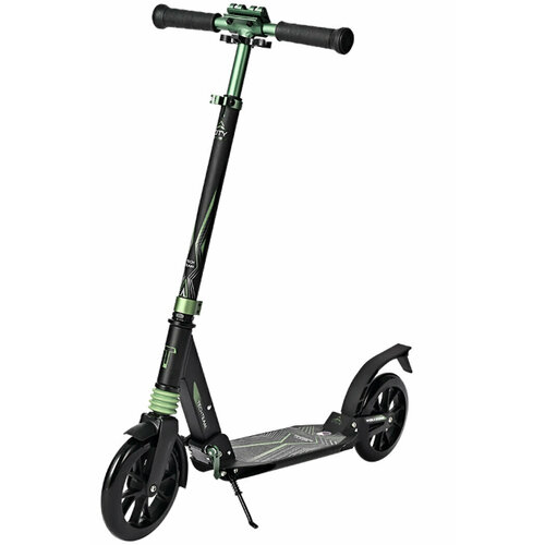 фото Самокат городской складной tech team city scooter, цвет зеленый techteam