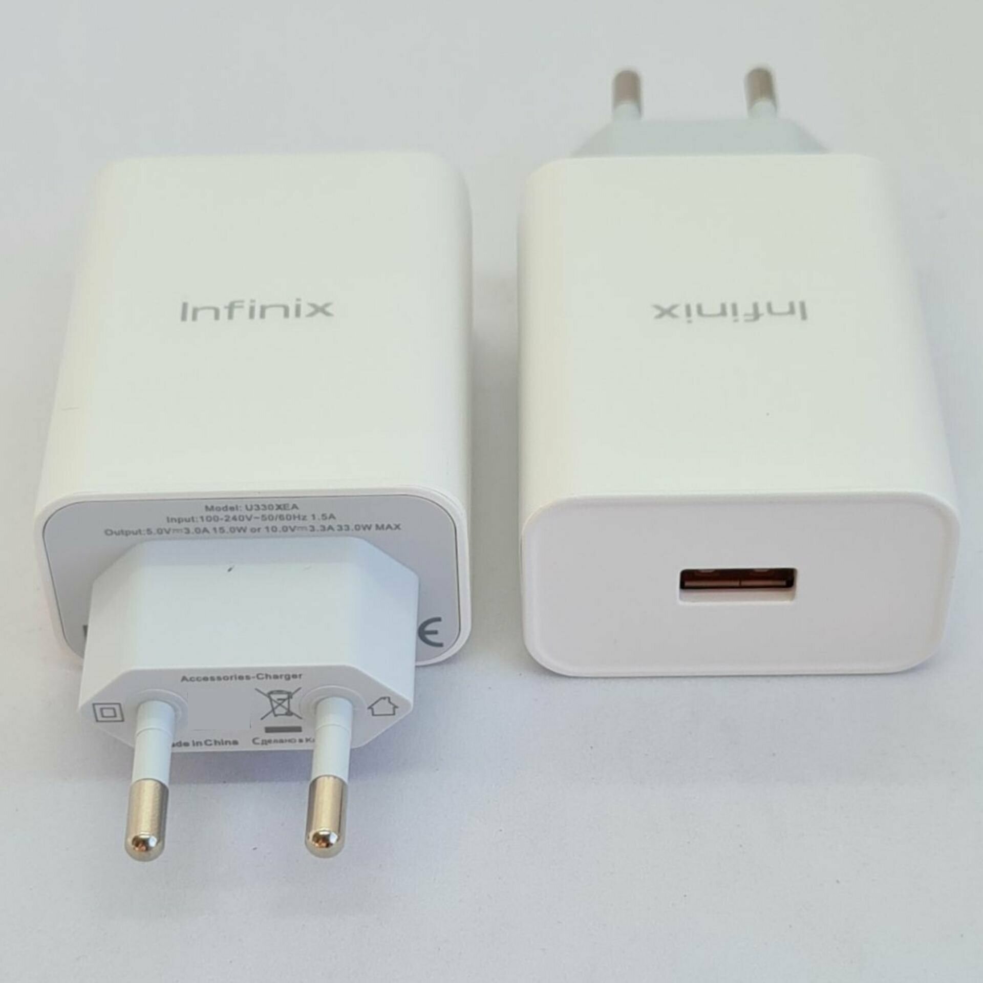 Сетевое зарядное устройство для Infinix 33W (U330XEA) с USB входом /Быстрая зарядка для Infinix