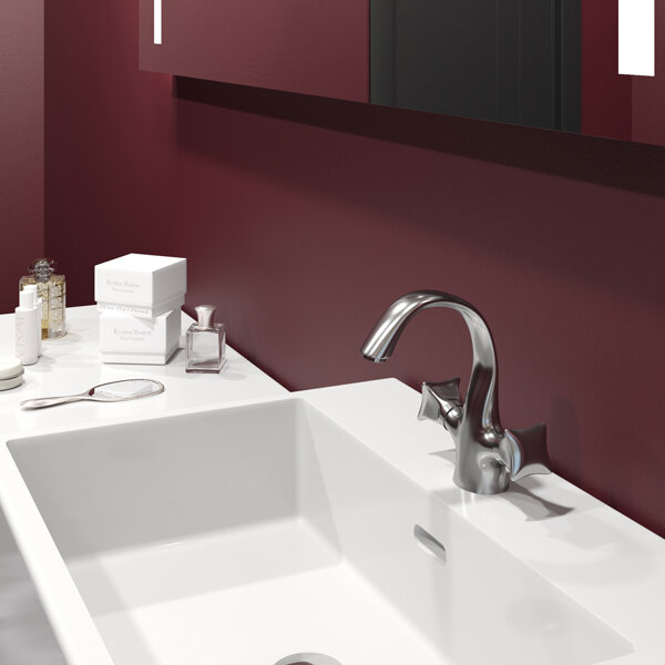 Смеситель для раковины 1/2 кер. MIXLINE ML11-04 п/гайку (без подводки)