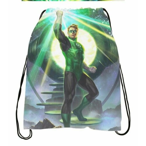 фото Мешок для обуви зелёный фонарь, green lantern №8 suvenirof-shop