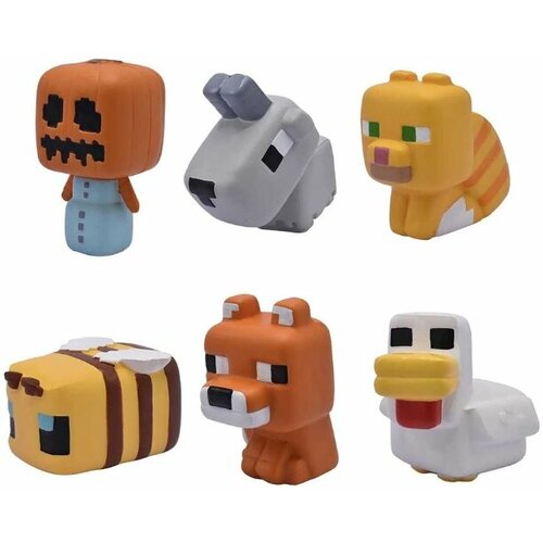 Игрушка-антистресс сквиш Minecraft: Сюрприз – Серия 3 (6,3 см)