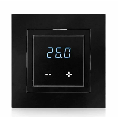 Терморегулятор Wi-Fi HVAC x4.44 сенсорный программируемый черный