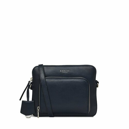 Сумка  кросс-боди Radley, фактура зернистая, синий