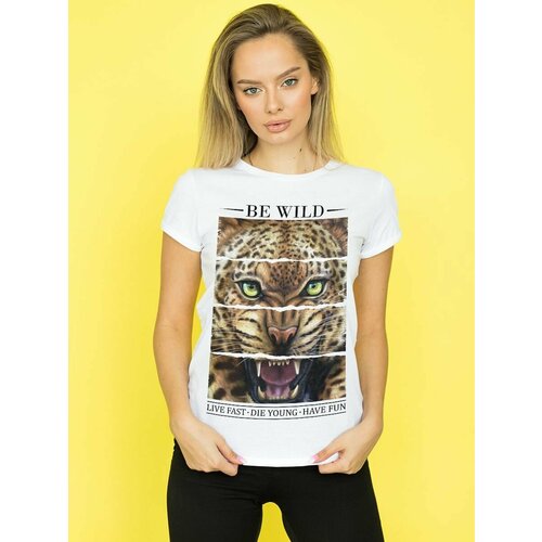 фото Футболка размер l, белый нет бренда