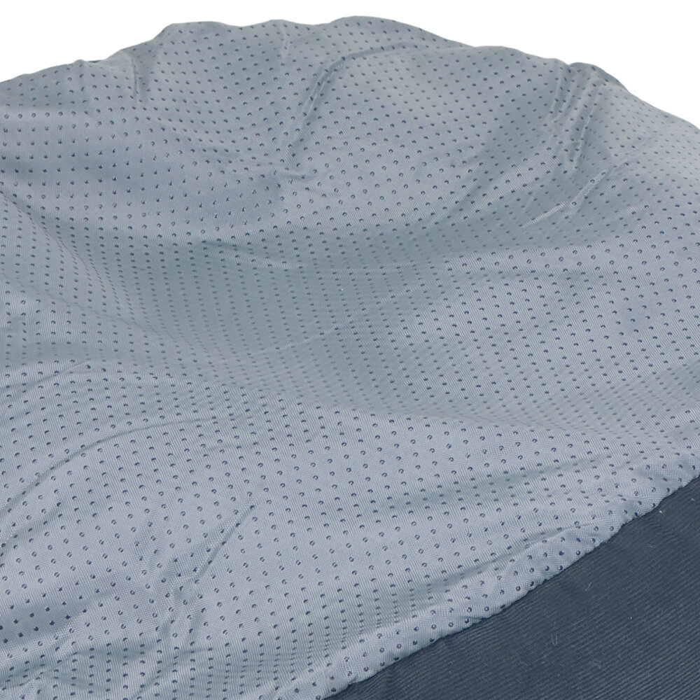 Лежак с бортом 68х59х22 см, вельвет, съемная подушка, черно-белый - фотография № 11