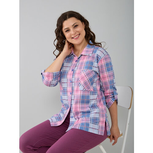 Рубашка Алтекс, размер 54, розовый