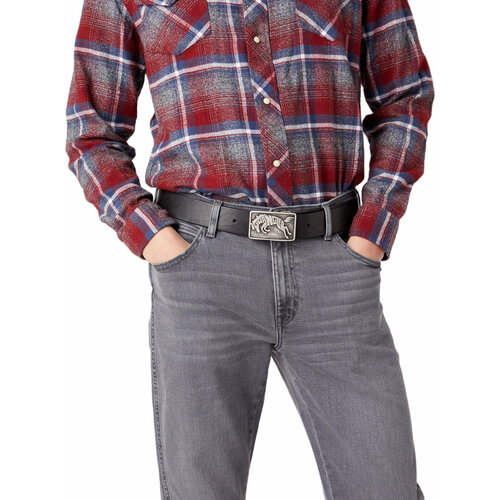 фото Ремень wrangler, размер 85, черный