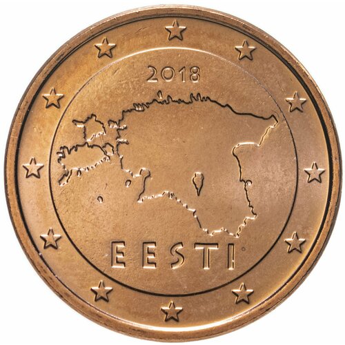 Эстония 5 евро центов (cents) 2018 клуб нумизмат монета 5 евро франции 2011 года золото 10 лет стартовому набору евро