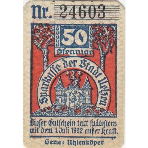 Германия (Веймарская Республика) Ильцен 50 пфеннигов 1921 г. (U) германия веймарская республика ильцен 50 пфеннигов 1921 г 2