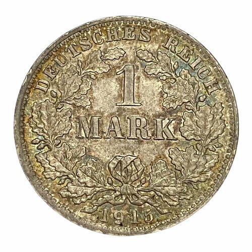 Германская Империя 1 марка 1915 г. (D) германская империя бавария 1 гульден 1846 г