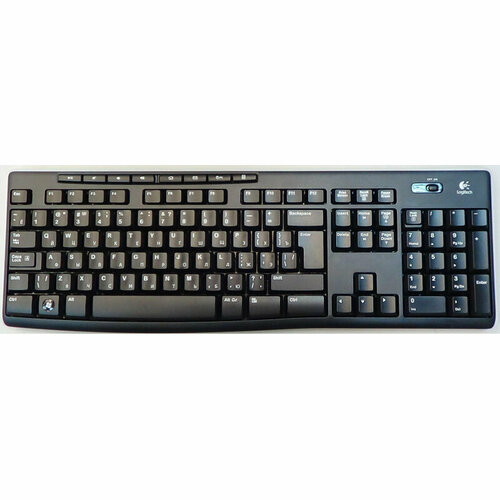 Клавиатура Logitech Wireless Keyboard K270, беспровод, РУС грав(920-003757), 1768499