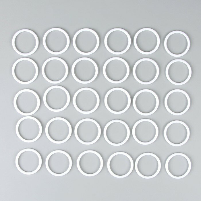 Основа для творчества и декора "Кольцо" набор 30 шт, размер 1 шт. — 5 х 0,53 см