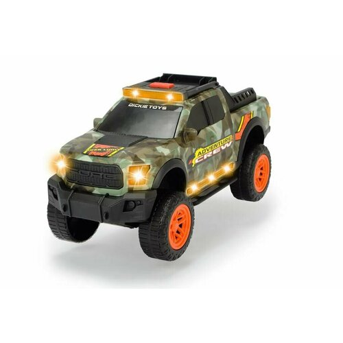 Машинка Dickie Scout Ford F150 Raptor со светом и звуком, 33 см внедорожник dickie toys ford f150 raptor scout 3756000 33 см серый черный