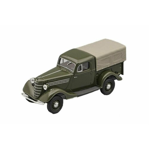 Коллекционная масштабная модель ГАЗ-61-415 (зеленый с тентом), 1/43