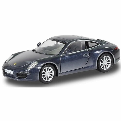 Машина металлическая RMZ City 1:32 Porsche 911 Carrea S, инерционная, синий цвет - Uni Fortune [554010-BLU] машины uni fortune машина инерционная rmz city chevrolet corvette c6 r 1 32