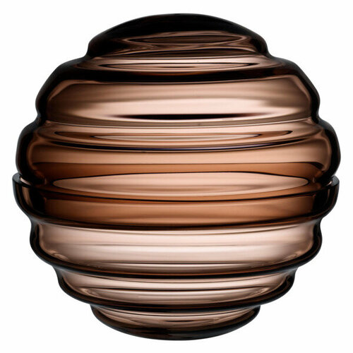Конфетница с крышкой Nude Glass Гнездо 15х15 см, 600 мл, хрусталь, карамельная