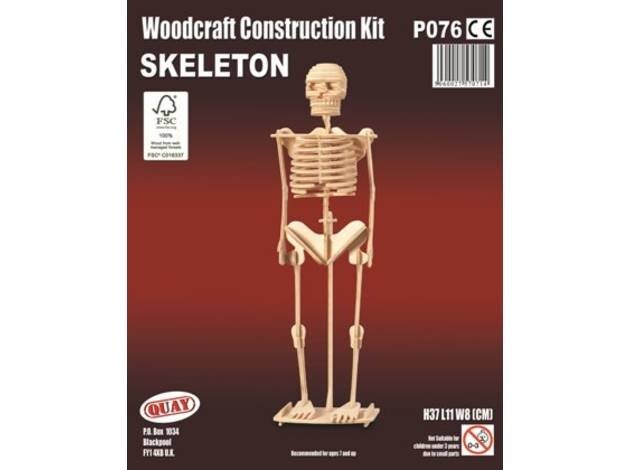 Модель деревянная сборная Скелет человека 3 пластины - Чудо-Дерево [P076]