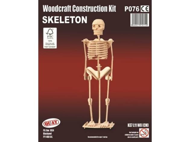 Сборная деревянная модель Wooden Toys Скелет человека - фото №4