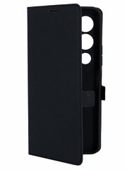 Чехол на Tecno Pova 4 Pro (Техно Пова 4 Про) черный чехол книжка эко-кожа с функцией подставки отделением для карт и магнитами Book case, Miuko