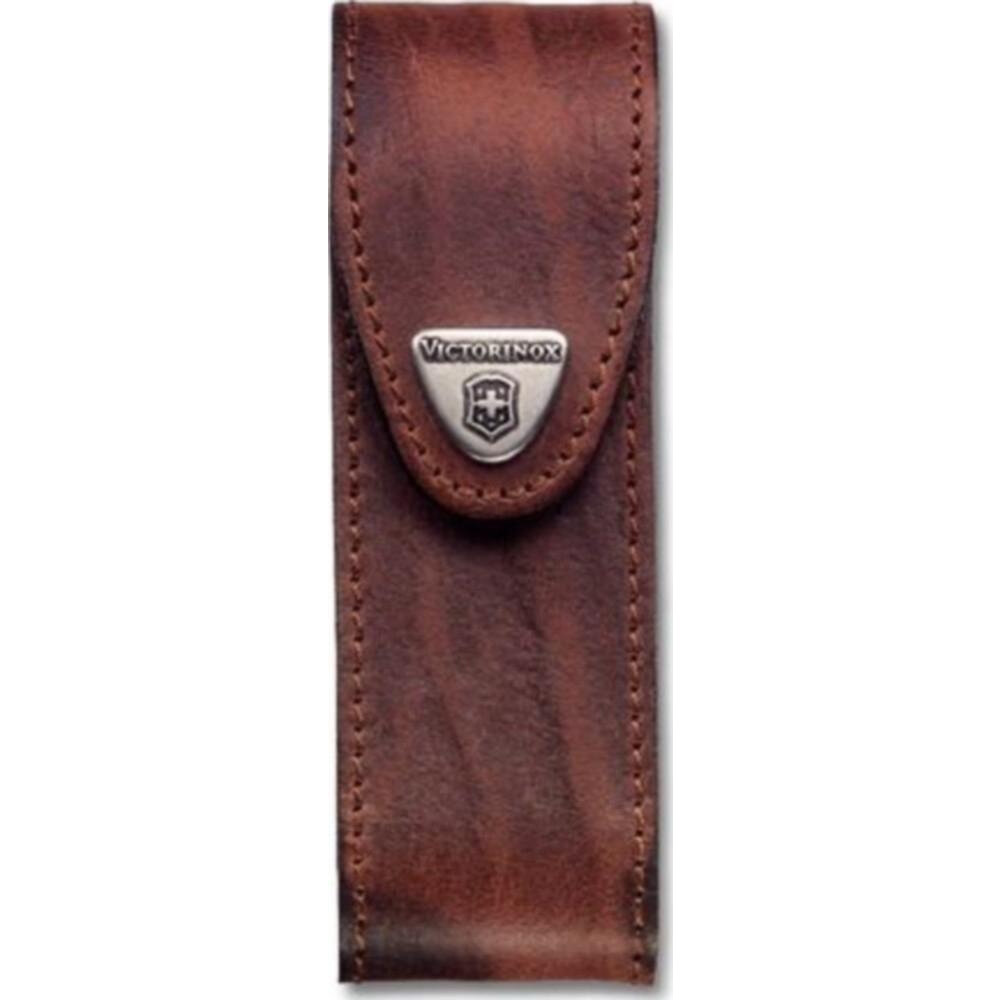 Чехол из нат.кожи Victorinox Leather Belt Pouch (4.0548) коричневый с застежкой на липучке без упако - фото №6