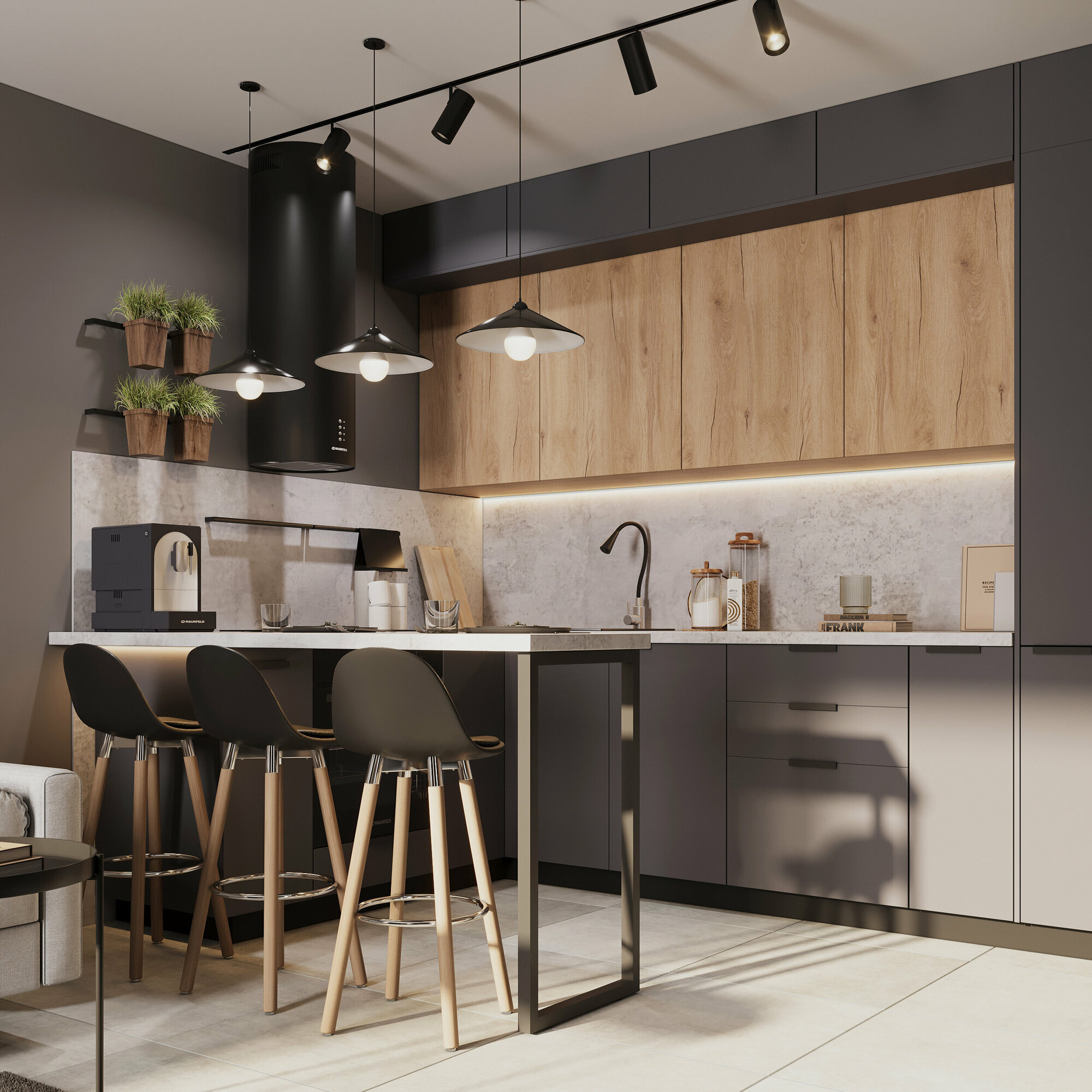 Набор крючков вертикальных Delinia ID 4.2х1.9х1.8 см, сталь, цвет чёрный, 2 шт. - фото №8