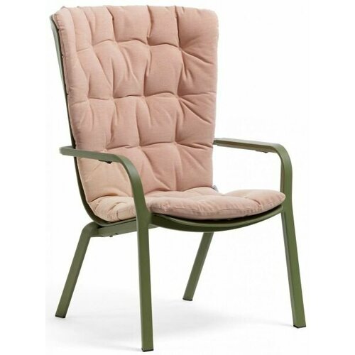 Лаунж-кресло пластиковое с подушкой Nardi Folio агава 003/4030016/3630001066 розовый