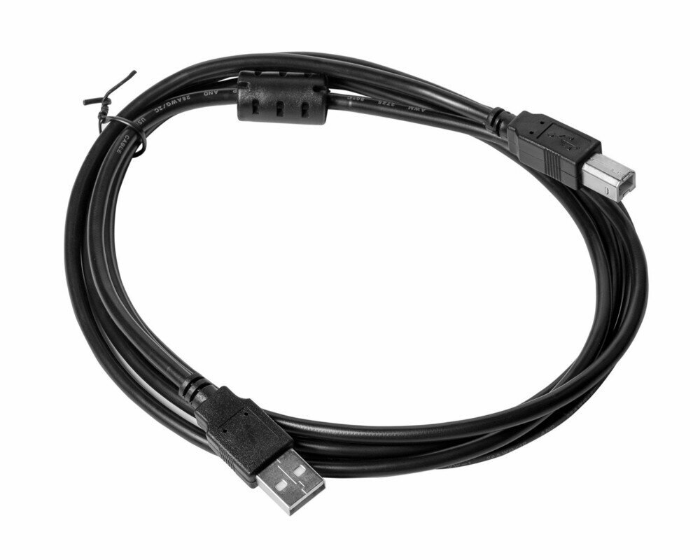 Кабель для принтера, сканера, МФУ, онлайн касс, кабель USB 2.0 Type-A - USB 2.0 Type-B / 2 метра
