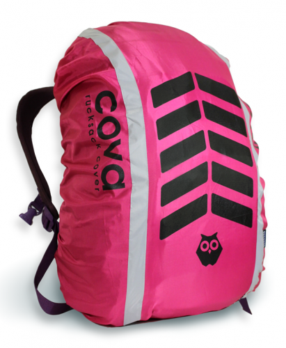 Чехол на рюкзак Protect Sport Protect Сигнал с световозвращающими лентами, объем 20-40 литров, фуксия