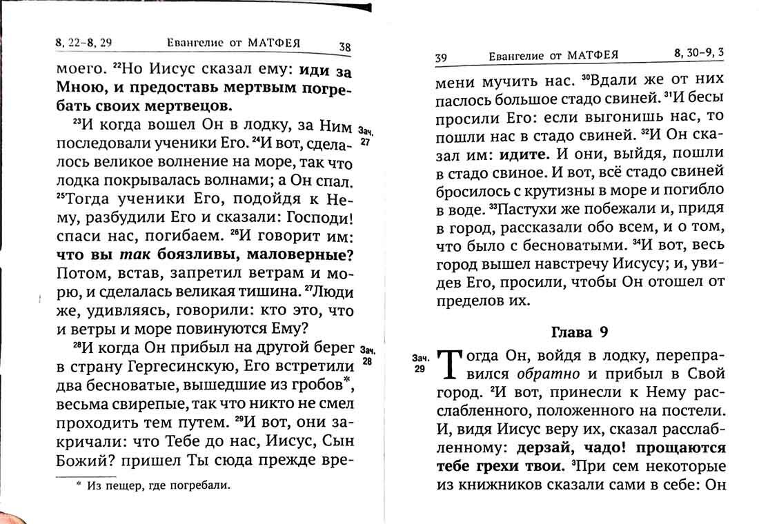 Новый Завет с выделенными словами Спасителя - фото №10