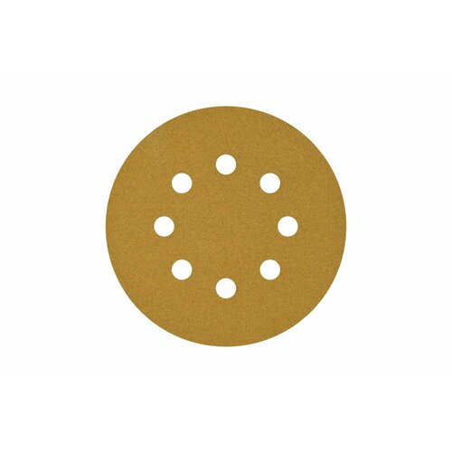 Круг шлифовальный на липучке PAPER GOLD (5 шт; 125 мм; 8 отверстий; P150) NAPOLEON npg5-125-8-150