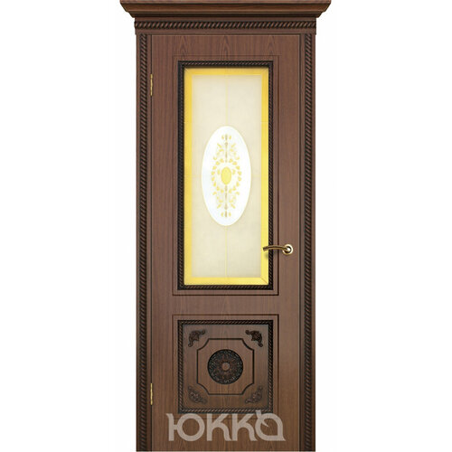 Межкомнатная дверь Юкка Апполон витраж дверь межкомнатная остеклённая пвх антик 90x200 см цвет итальянский орех