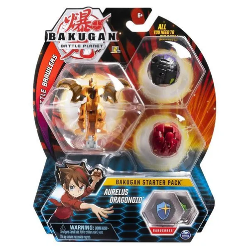 фото Bakugan 5 - стартовый набор aurelus dragonoid + 2 бакугана + карты