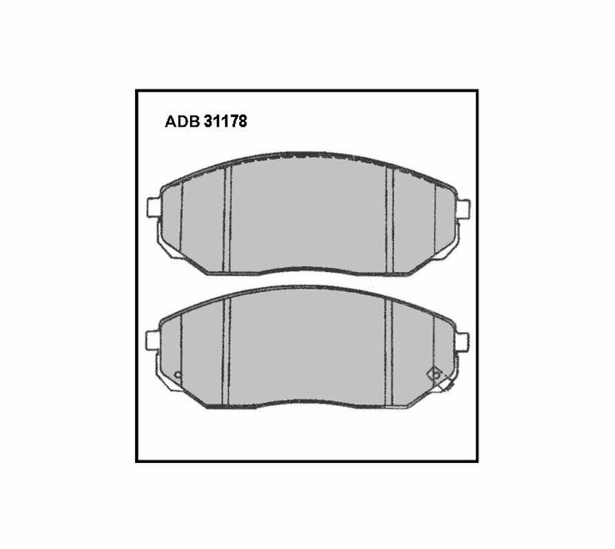 Колодки тормозные дисковые передние Allied Nippon ADB31178