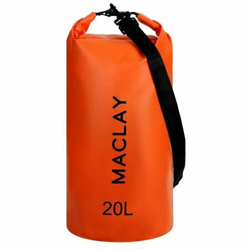 фото Гермомешок туристический maclay 20l, 500d, цвет оранжевый