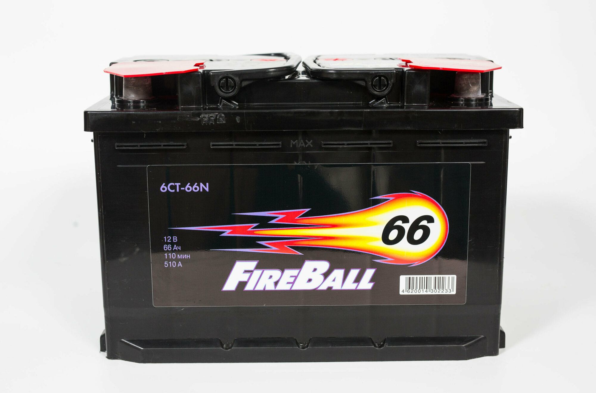 Аккумулятор автомобильный Fire Ball 66 А. ч. 560А (прямая полярность)
