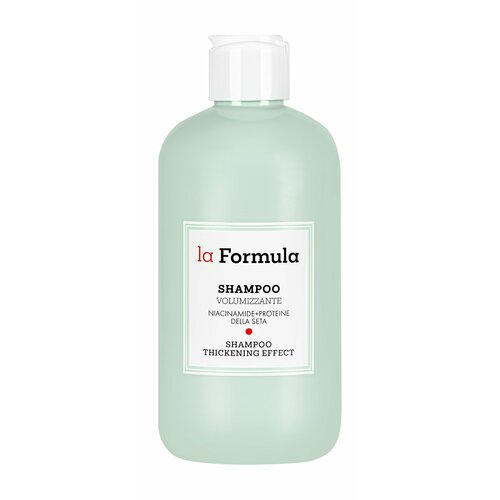 LA FORMULA Шампунь с протеинами шелка и ниацинамидом для объема густоты и уплотнения волос 300 мл 2530₽