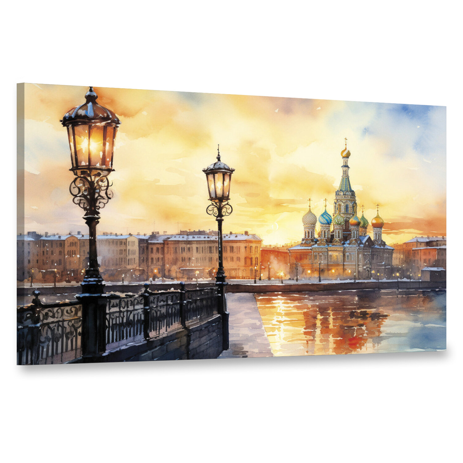 Интерьерная картина 100х60 "Питерский фонарь"