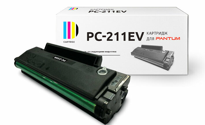 Картридж PC-211EV чёрный с чипом совместимый для Pantum