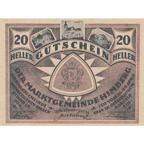 Австрия, Химберг 20 геллеров 1914-1920 гг. (№3) австрия химберг 20 геллеров 1914 1920 гг 6