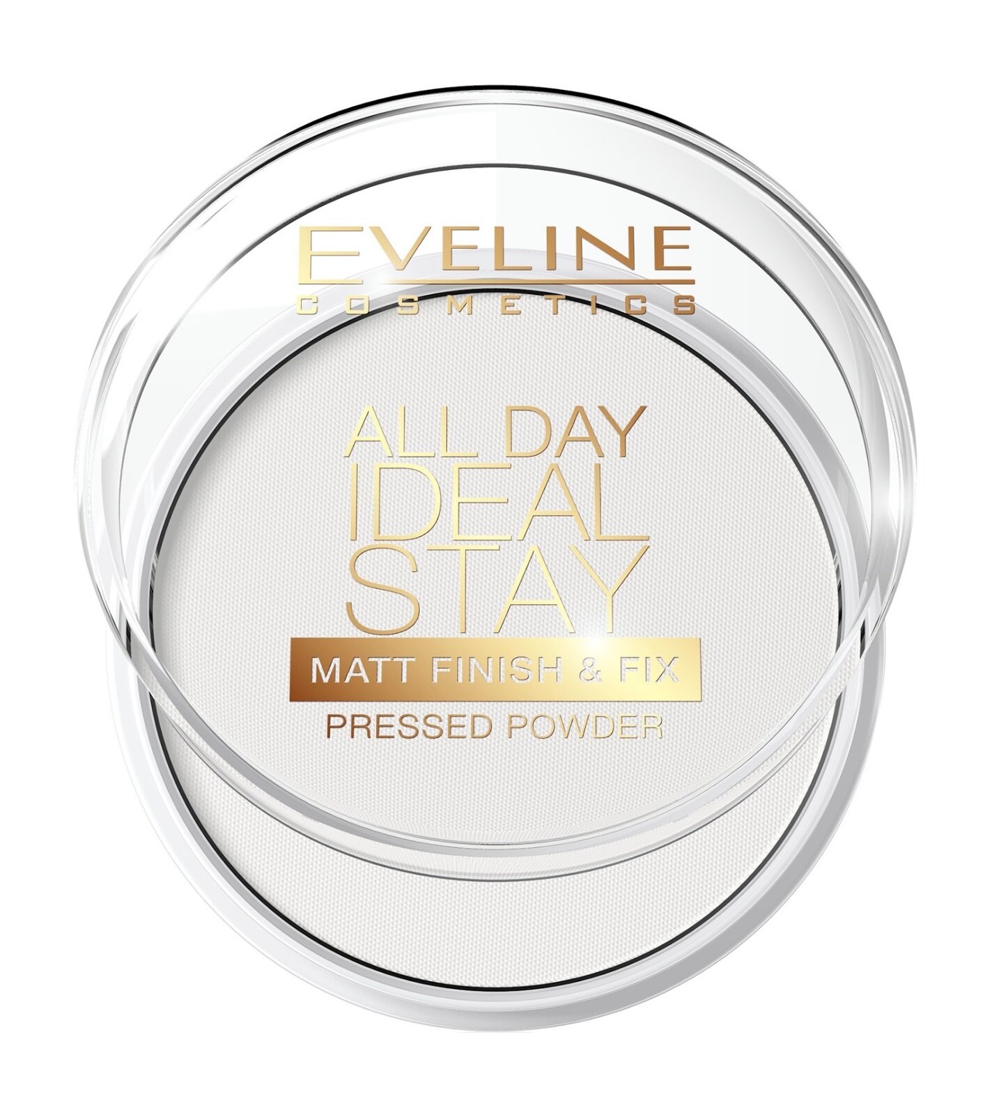 Матирующая укрепляющая рисовая пудра для лица Eveline All Day Ideal Stay Powder