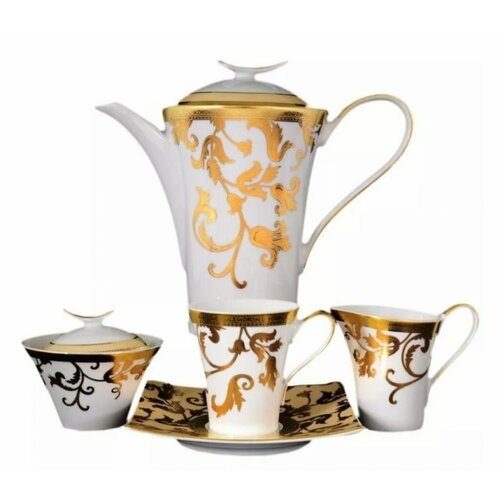 Чайный сервиз Tosca Creme Gold Falkenporzellan на 6 персон
