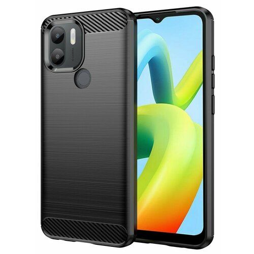 Накладка силиконовая для Poco C51 / Xiaomi Redmi A1 Plus (A1+) / Xiaomi Redmi A2 Plus (A2+) карбон сталь чёрная mezzadri marco italiano plus a1 a2 итальянский язык