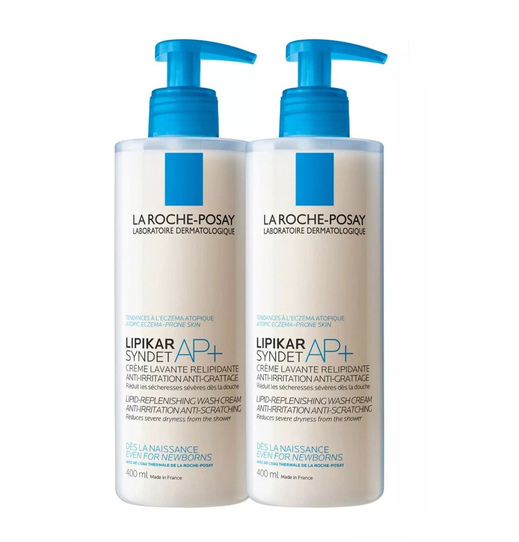 Ля Рош Позе Комплект Syndet AP+, 2х400 мл (La Roche-Posay, Lipikar)