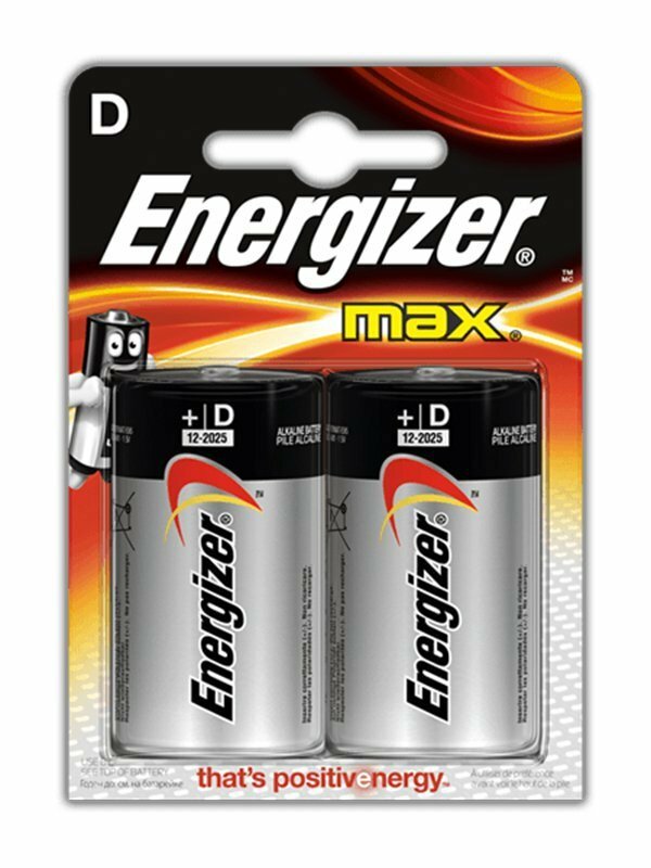 Алкалиновые батарейки Energizer D Base (PLUS, MAX) LR14/E95D – 2 шт.