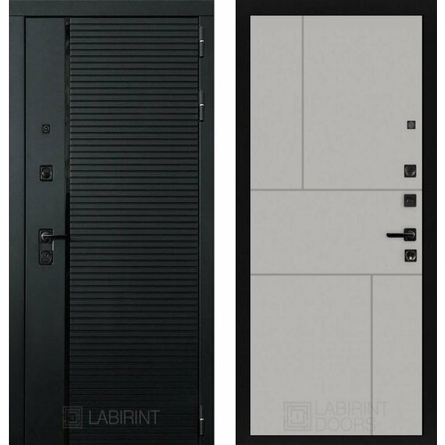 Входная дверь Labirint Piano 21 Грей Софт (Серый светлый) 960x2050, открывание левое входная дверь labirint piano 21 бетон светлый 960x2050 открывание левое