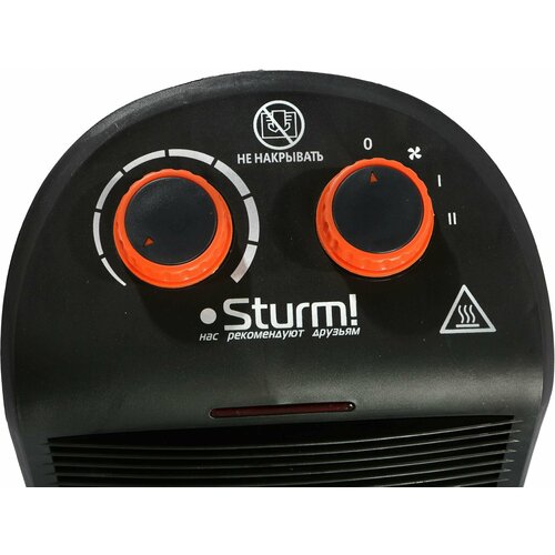 Тепловентилятор Sturm! FH2001 черный/зеленый отпариватель напольный tefal it8490e0 2000вт черный коричневый